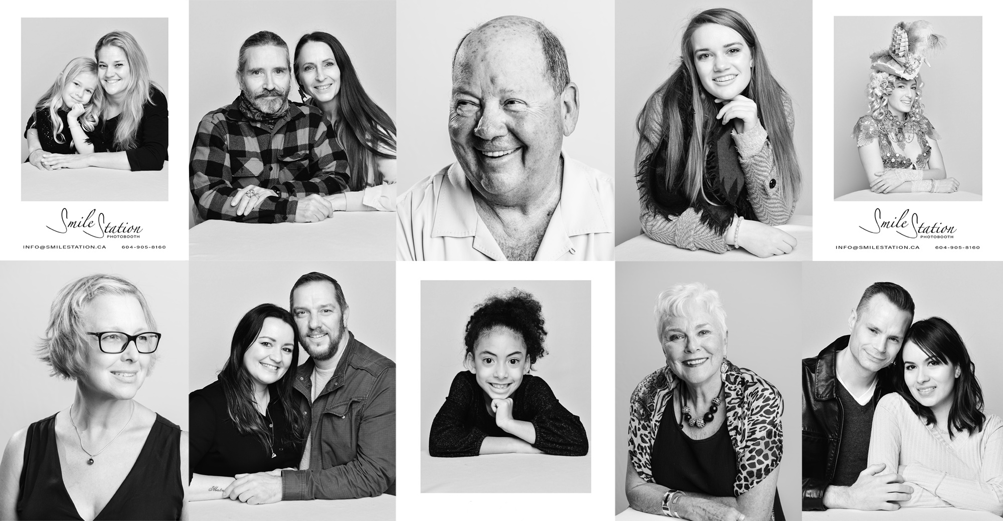 Classic Black and White Portrait Studio